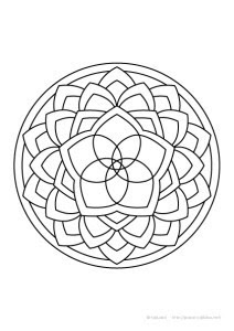 マンダラ塗り絵 を無料でダウンロードできるサイト