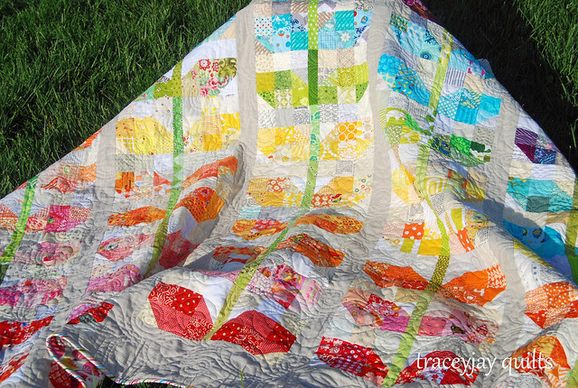 Scrappy Sprouts quilting