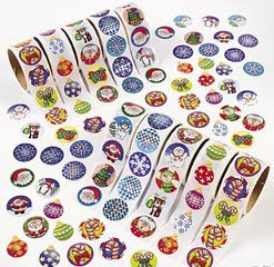 CHRISTMAS HOLIDAY SCRAPBOOKING STICKER ASSORTMENT - (1000 stickers!)