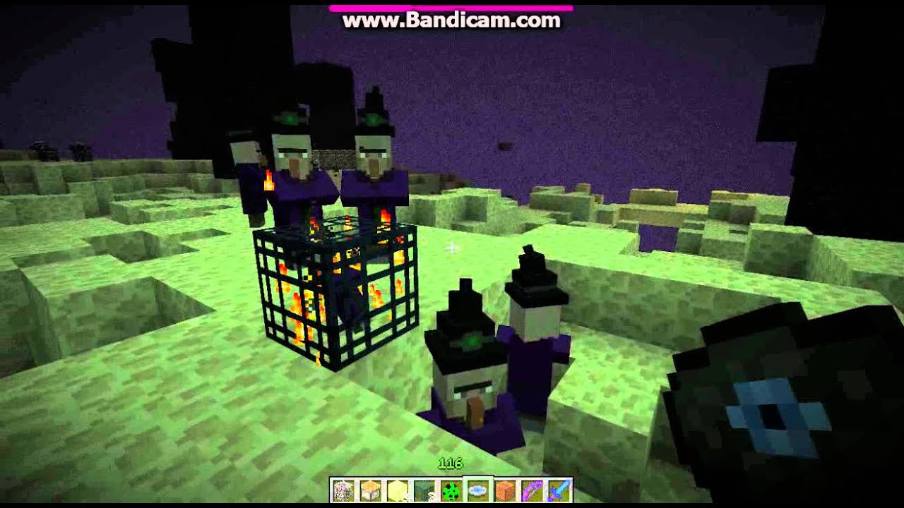 Minecraft The End:Wither VS Enderman VS Iron Golem Part 1 