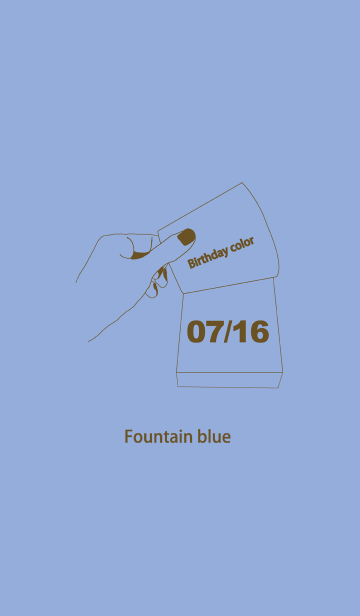 誕生日色 7月16日 シンプル Line着せかえ 360円