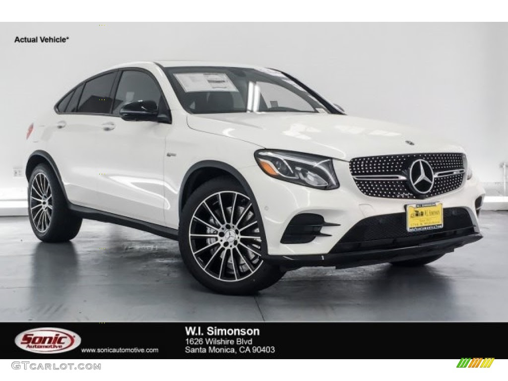 18 Designo Diamond White Metallic Mercedes Benz Glc Amg 43 4matic Coupe Gtcarlot Com Car Color Galleries