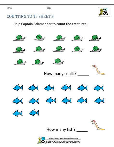  free printable kindergarten worksheets