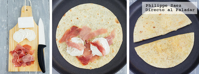 Quesadillas Serrano Queso Cabra Receta