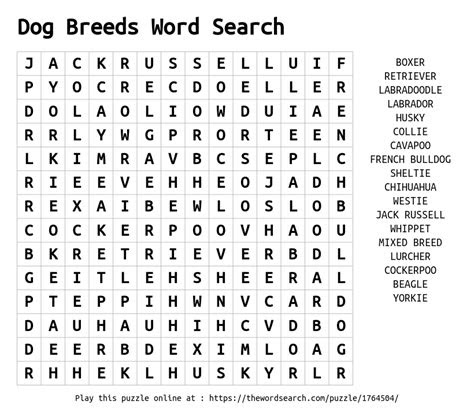  dog breeds word search wordmint dog breed word search wordmint