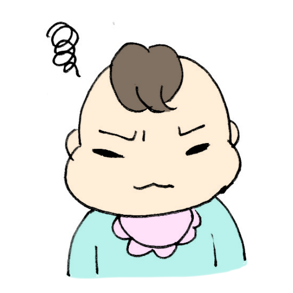 怒る赤ちゃんのイラスト かわいいフリー素材が無料のイラストレイン
