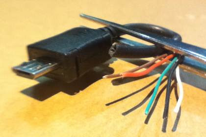 100均のmicrousb延長ケーブルを分解してみました マイクロusbオス側 ens Com