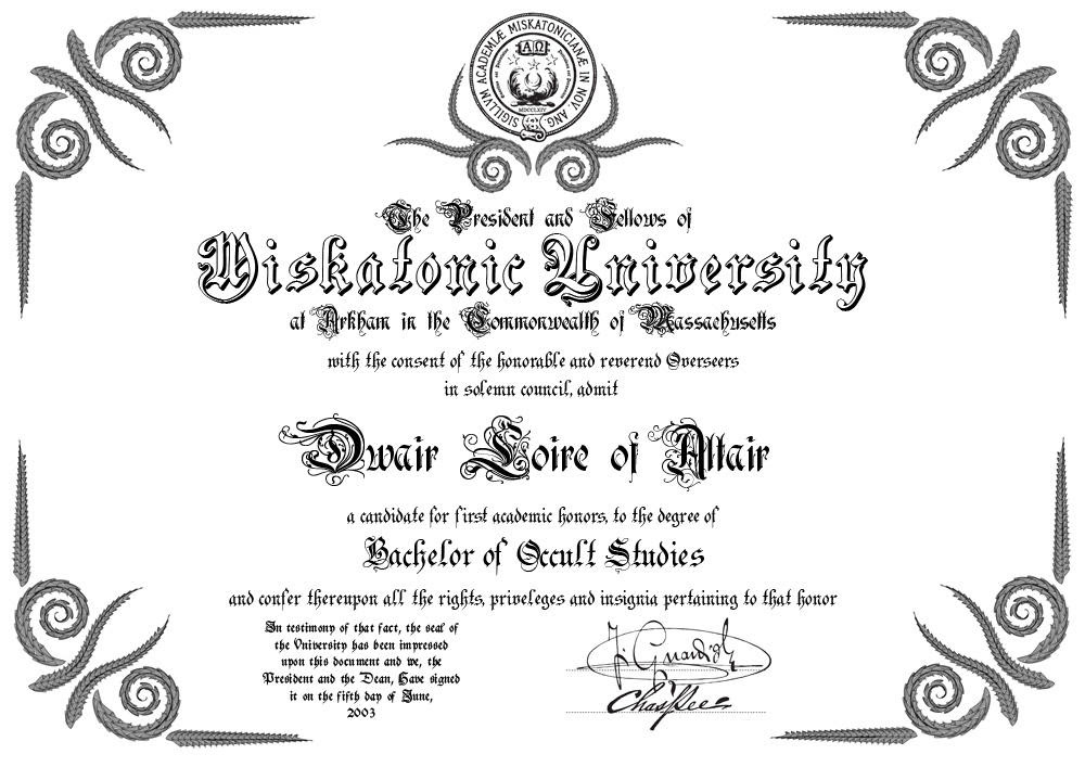 Fake diploma