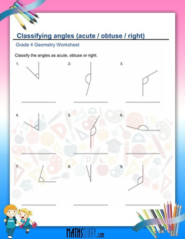 Geometry – Grade 4 Math Worksheets
