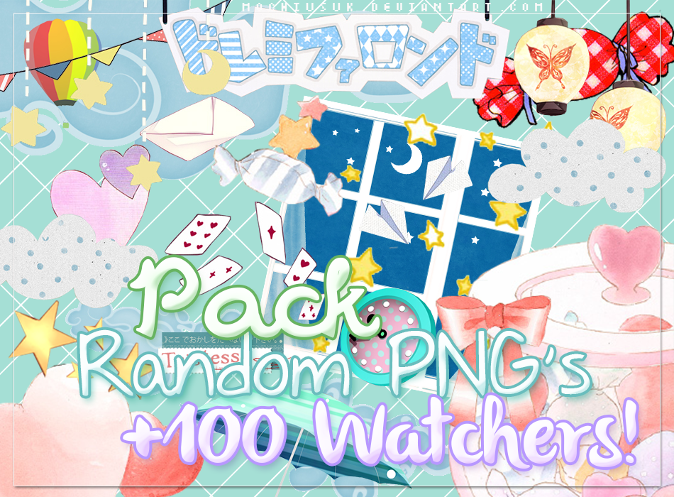 #1 Pack Png's +100 Watchers by MochiUsUk