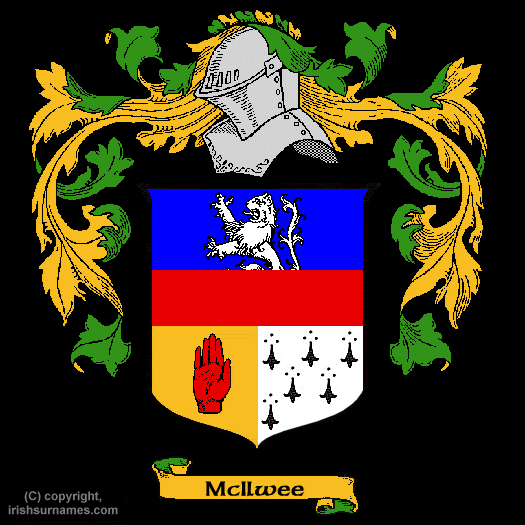 McIlwee Coat of Arms, Family Crest - Click here to view