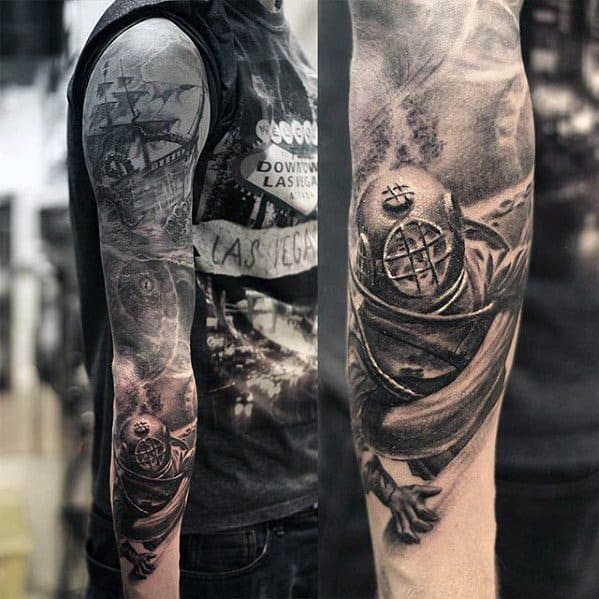 scuba diving tattoo ideas