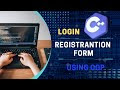Login and Registration System using C++ | Restoration and Login Project| Object Oriented Programming C++
