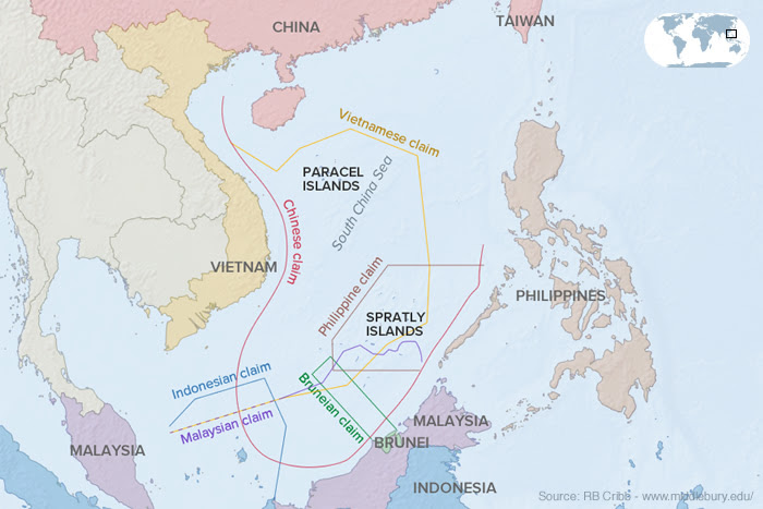 Vietnam, Malaysia and most of all, the Philippines are impacted by aggressive Chinese action in the region. 