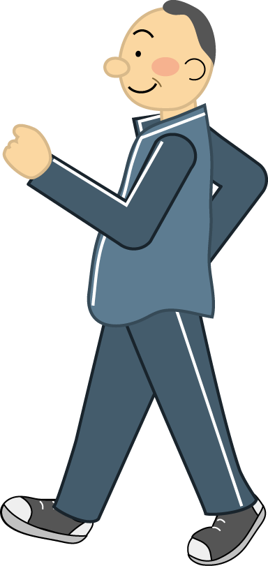 ウォーキングのイラスト 無料イラスト フリー素材