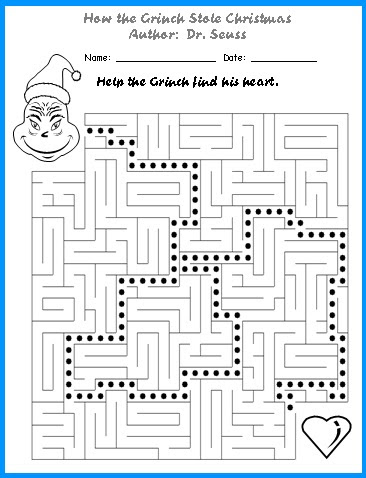 How The Grinch Stole Christmas Lesson Plans Author Dr Seuss