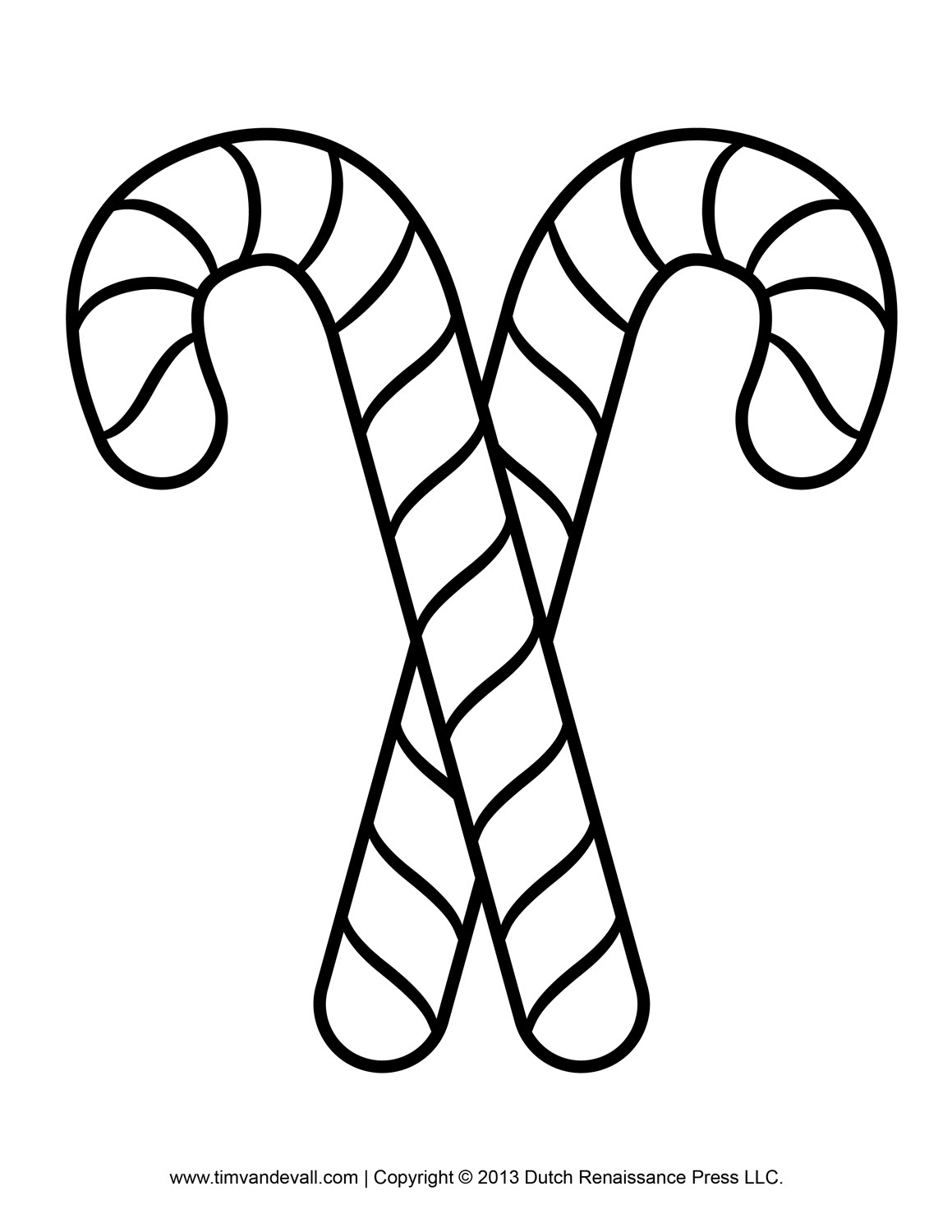 Download Free Candy Cane Template Printables, Clip Art & Decorations