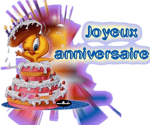 Joyeux Anniversaire Titi Sortant D Un Gateau