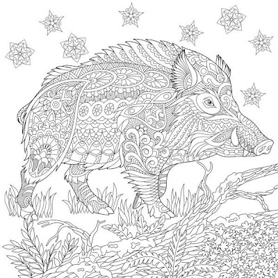 Razorback Coloring Page