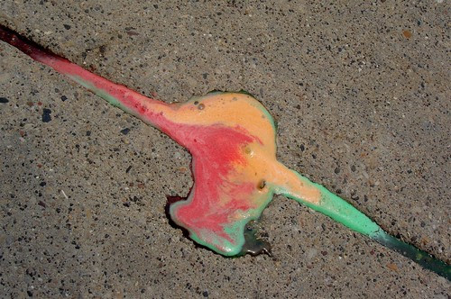 Melted ice cream...