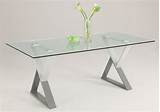 Rectangular Glass Top Dining Table Pictures