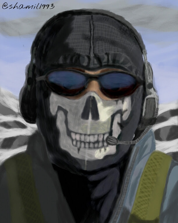 Simon "Ghost" Riley COD:MW2 character For mask contest ... - 611 x 768 jpeg 294kB