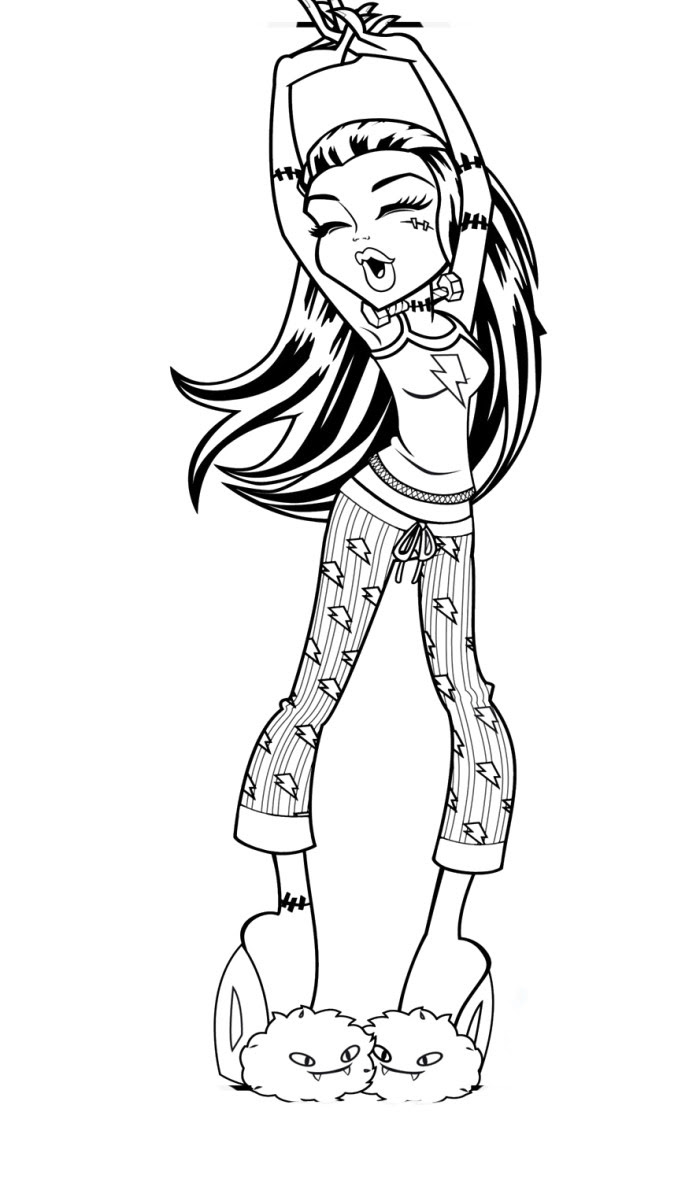 Download Monster High Coloring Pages | Free download on ClipArtMag