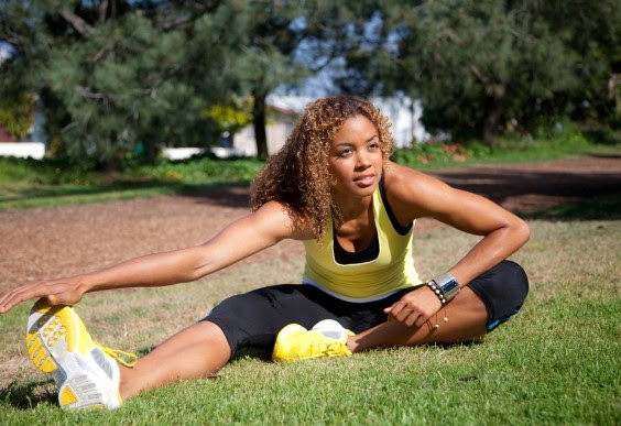 Woman Stretching