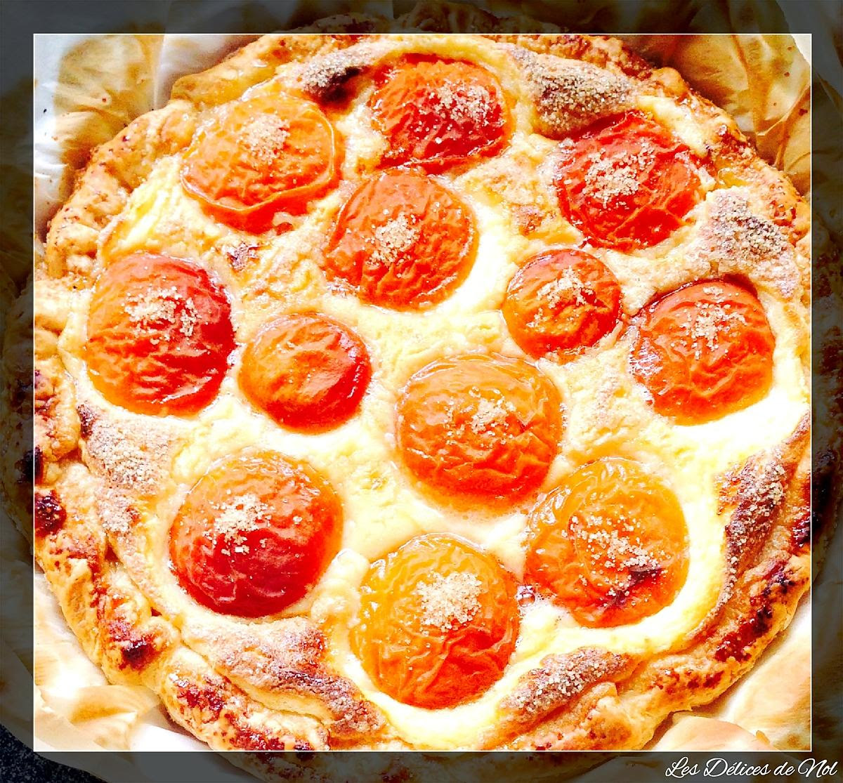 Recette De Tarte Aux Abricots Pate Feuillete Par Lesdelicesdenol