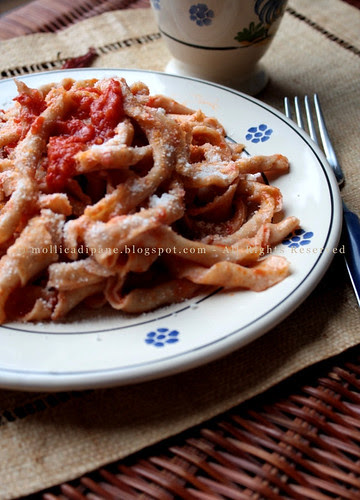 Sagne 'ncannulate al pomodoro