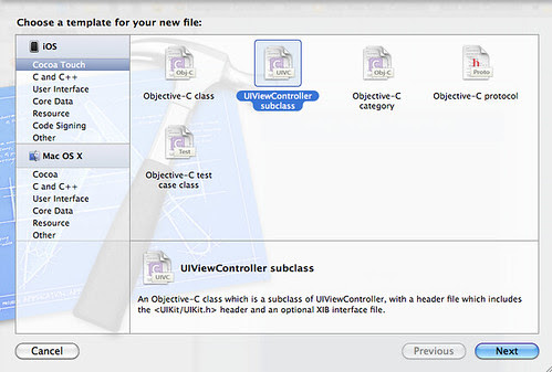 5. Create new UIViewController