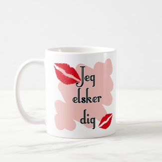 Jeg elsker dig - Danish - I Love You mug