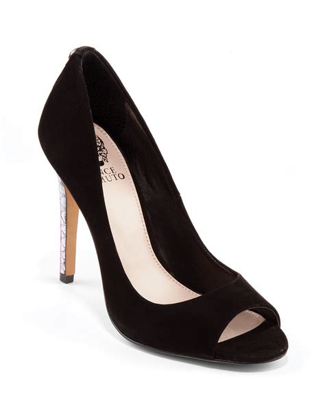 marvelous black peep toe heels