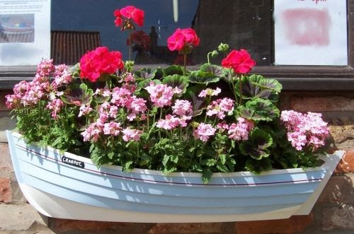 Fibreglass Boat Planters | boat planter | Pinterest