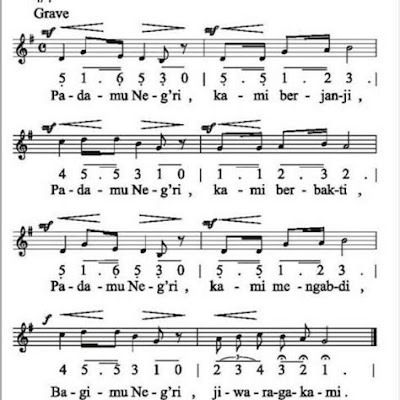 Lagu Padamu Negeri Dinyanyikan Dengan Tempo