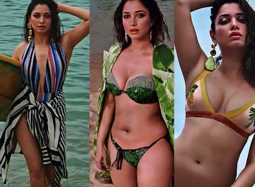 20 Hot Photos of Tamanna Bhatia in Bikini for Travel Magazine Cover