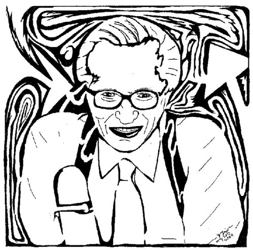 Maze of Larry King done by Yonatan Frimer