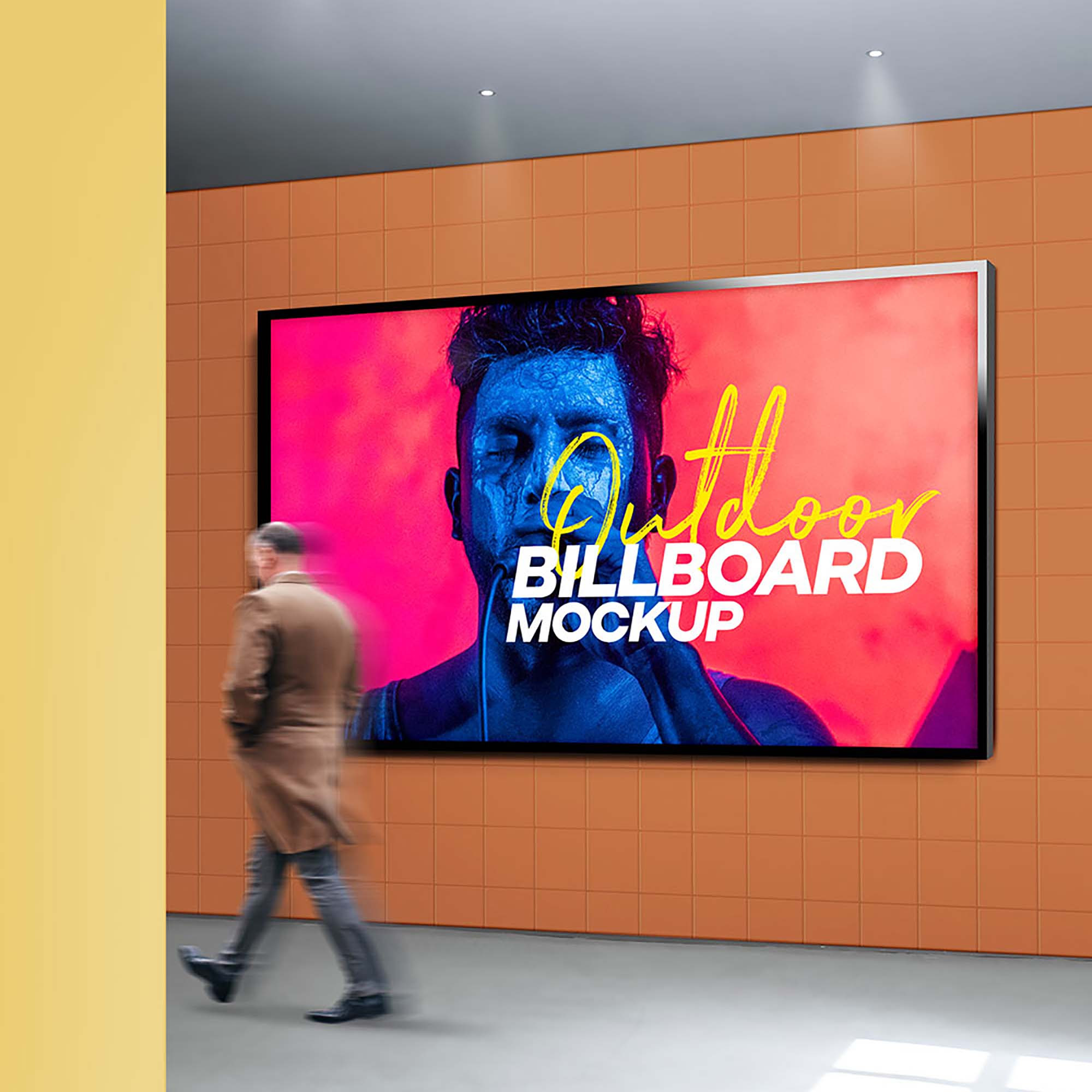 Free Outdoor Billboard Mockup Psd