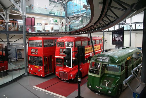 Buses at the London Transport Museum by asierra_re on Flicktr.  Used through Creative Commons.