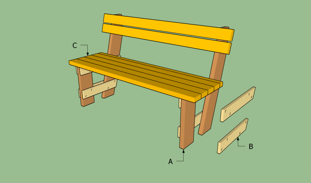 Free garden bench plans | HowToSpecialist - How to Build ...