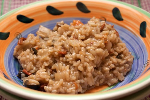 sundried tomato, mushroom, artichoke and olive risotto