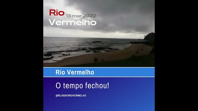 O tempo fechou!