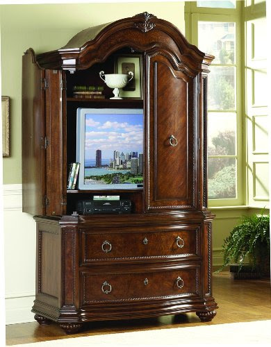 Prenzo Brown Cherry Ash Armoire by Homelegance