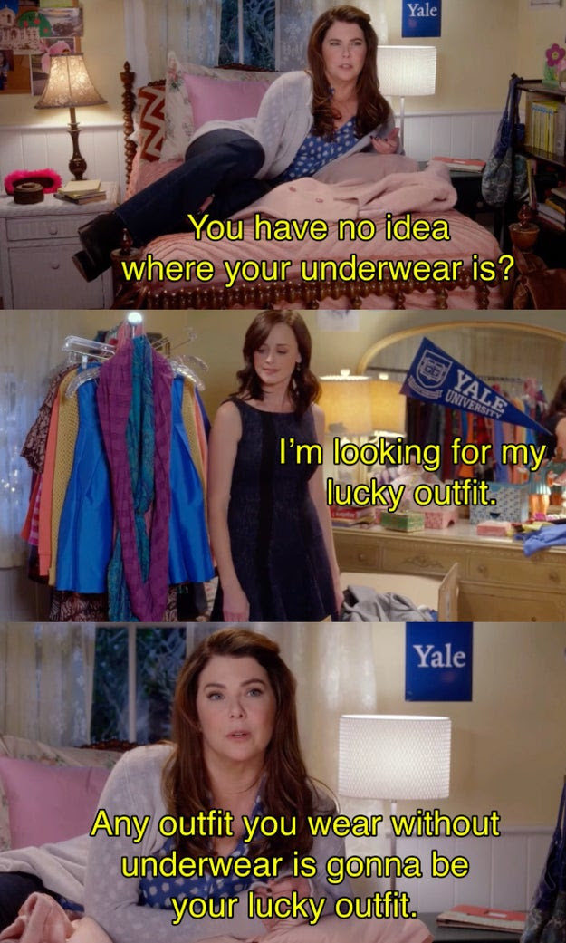 And apparently Rory is really having a hard time keeping track of her underwear, which may not be a bad thing. ¯\_(ツ)_/¯