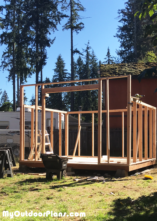 10x12 lean to shed - diy project myoutdoorplans free