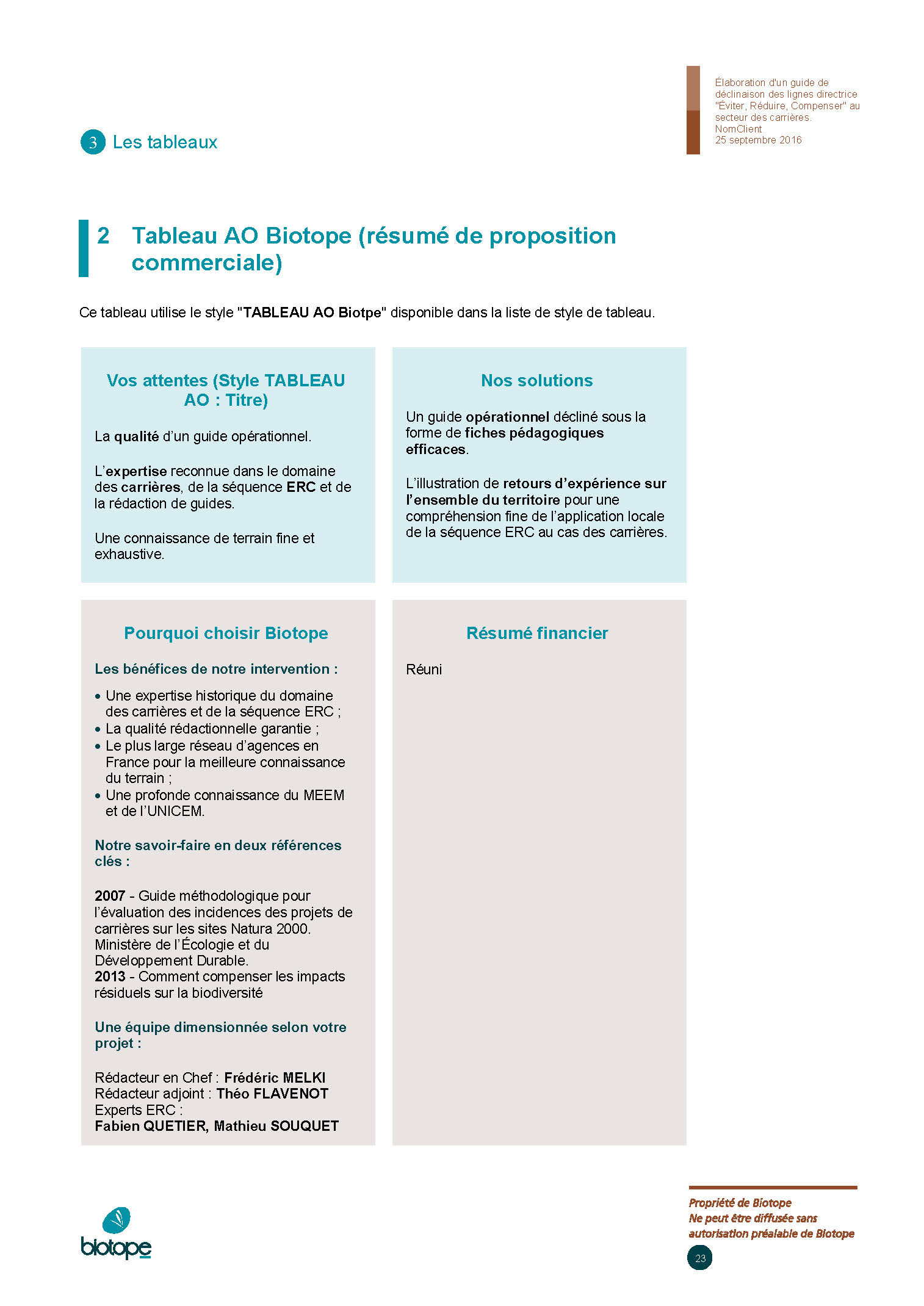 Biotope : Création de modèles Word | Artatem, agence de ...
