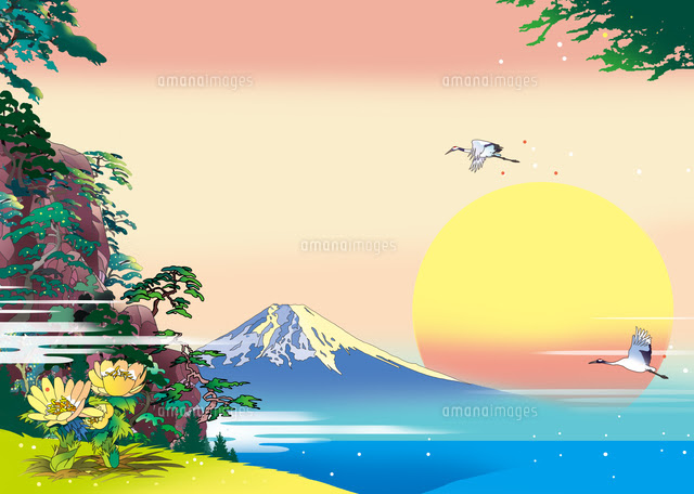 和風風景ストック04 イラストレーション ライフ