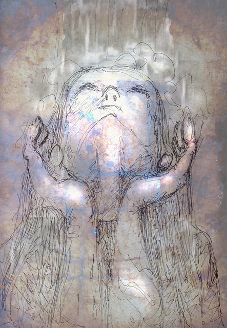 woman in the water sketc001