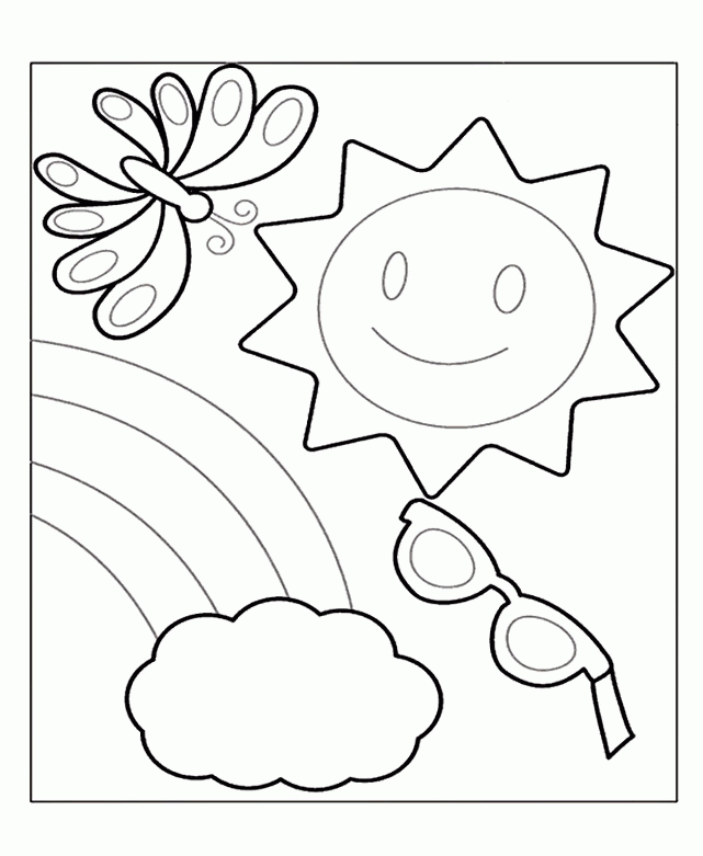 Download Free Preschool Summer Coloring Pages - Coloring Home