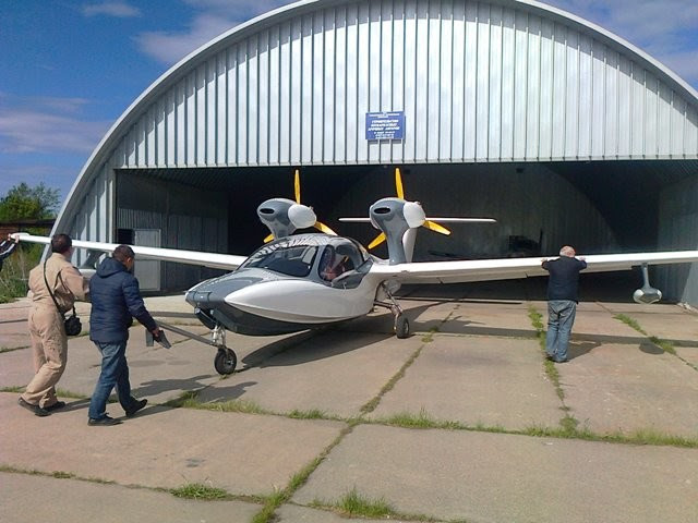 Испытания нового самарского самолета АСК-2, авиация, самара